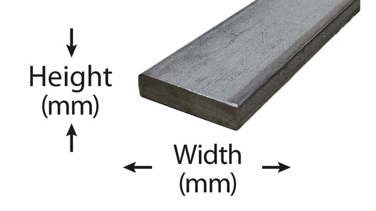 Black CS Rolling Flat Bar Weight Chart